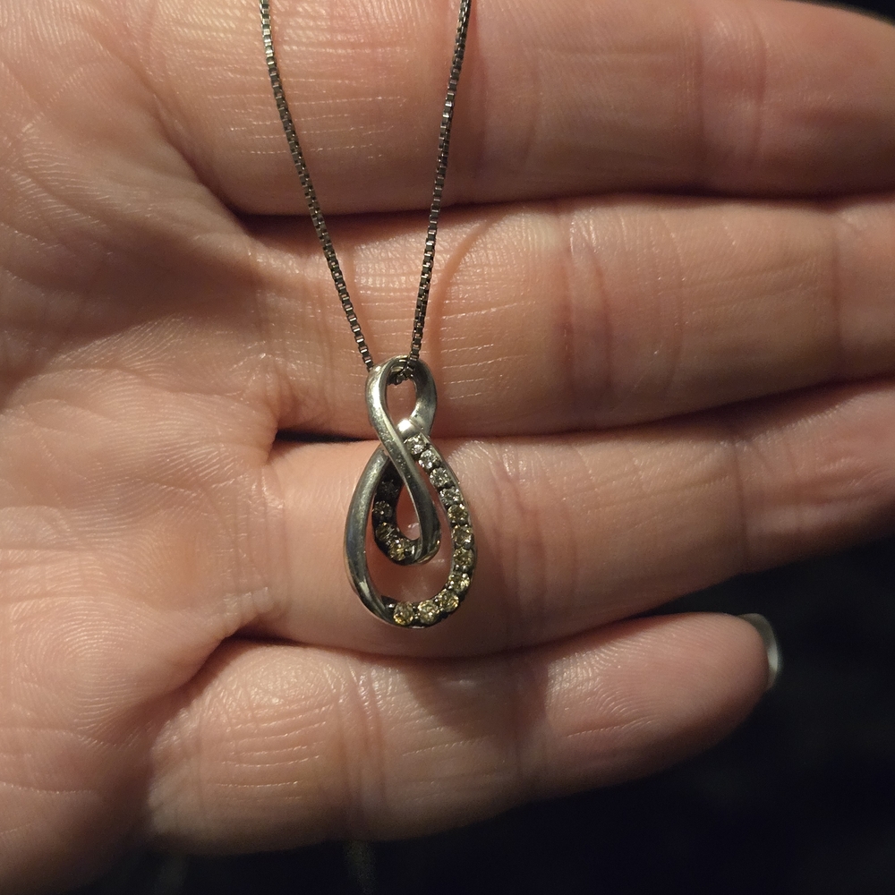 Kay Jewelers Silver Shades Of Wonder Pendant Necklace with Diamonds